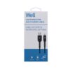 Cablu USB2.0 A tata - Lightning tata 1m 2.4A negru PVC+Nylon Well - imagine 2