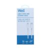 Cablu USB2.0 type C - USB type C PD 60W 2m alb Well - imagine 2