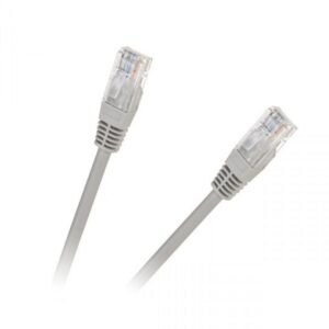 Cablu UTP 10m CAT5e patchcord retea CCA 2x RJ45 neecranat gri