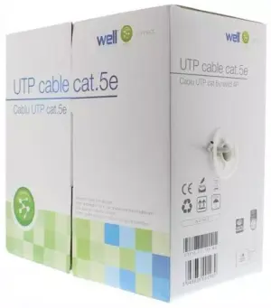 Cablu UTP CAT5e 8 fire din cupru 0.49mm Well