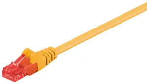 Cablu UTP Cat6 1m patch cord galben Goobay