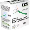 Cablu UTP cat6 cupru integral 0.5 24AWG culoare verde TED Wire Expert - imagine 2