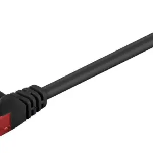 Cablu UTP CAT6 mufat 2m patch cord negru GOOBAY