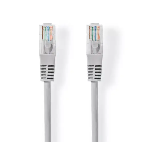 Cablu UTP Nedis Cat5e mufat 0.5m patch cord gri