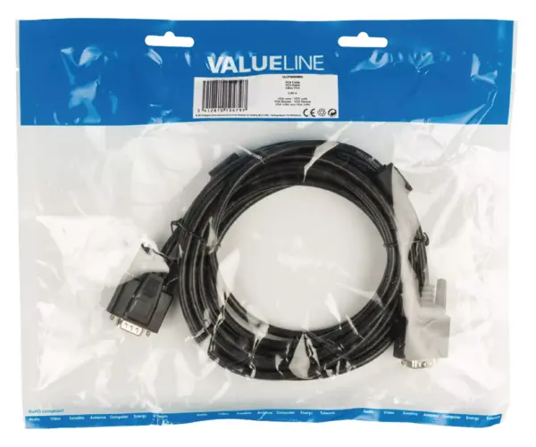 Cablu VGA tata - VGA tata 5m Valueline - imagine 2