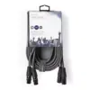 Cablu XLR Nedis XLR 2x 3-Pin tata - 2x XLR 3-Pin mama 5m gri - imagine 3