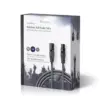 Cablu XLR stereo XLR 3 pini tata - XLR 3 pini mama 10m gri Nedis - imagine 3