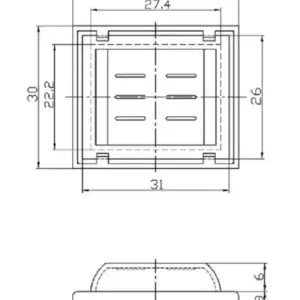 Capac switch intrerupator IP64 31x25.5mm transparent GBC 24.2020.10