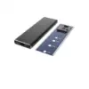 Carcasa SSD M2 SATA USB 3.1 negru cablu USB Type C inclus - imagine 2