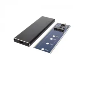 Carcasa SSD M2 SATA USB 3.1 negru cablu USB Type C inclus