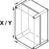 Carcasa universala X:74mm Y:146mm Z:40mm cu lame de fixare KRADEX Z52U ABS - imagine 3