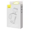 CARD READER extern Baseus Lite WKQX060013 USB 3.0 citeste /scrie SD /microSD 480Mbps maxim 512GB metalic gri - imagine 2