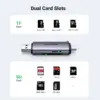 CARD READER extern Ugreen CM185 50706 USB 3.0 /USB Type-C 3.0 citeste /scrie SD /microSD 5Gbps maxim 2TB - imagine 2