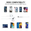Casti In-Ear cu fir Choetech OC-A011-WH USB-C microfon reglare volum silicon alb - imagine 4