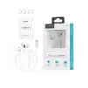 Casti In-Ear cu fir Choetech OC-A011-WH USB-C microfon reglare volum silicon alb - imagine 6
