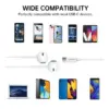 Casti In-Ear cu fir Choetech OC-A012-WH USB-C microfon reglare volum alb EARPHONE-OCA012-CHO - imagine 4