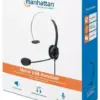 Casti mono On-Ear cu microfon USB control volum 1.5m 179867 Manhattan - imagine 6