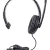 Casti mono Over-Ear cu microfon USB control volum 1.5m Manhattan 179874 - imagine 2