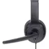 Casti mono Over-Ear cu microfon USB control volum 1.5m Manhattan 179874 - imagine 4