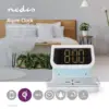 Ceas cu alarma Nedis incarcator wireless Qi lumina multicolora alb - imagine 16