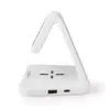 Ceas cu alarma Nedis incarcator wireless Qi lumina multicolora alb - imagine 3