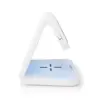 Ceas cu alarma Nedis incarcator wireless Qi lumina multicolora alb - imagine 6