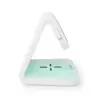 Ceas cu alarma Nedis incarcator wireless Qi lumina multicolora alb - imagine 8