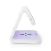 Ceas cu alarma Nedis incarcator wireless Qi lumina multicolora alb - imagine 9