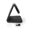Ceas cu alarma Nedis incarcator wireless Qi lumina multicolora negru - imagine 11