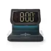 Ceas cu alarma Nedis incarcator wireless Qi lumina multicolora negru