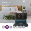 Ceas cu alarma Nedis incarcator wireless Qi lumina multicolora negru - imagine 14