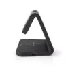 Ceas cu alarma Nedis incarcator wireless Qi lumina multicolora negru - imagine 3
