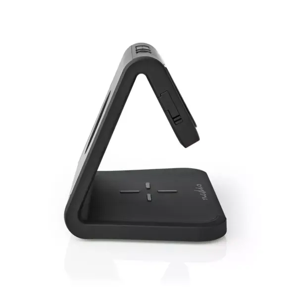 Ceas cu alarma Nedis incarcator wireless Qi lumina multicolora negru - imagine 5
