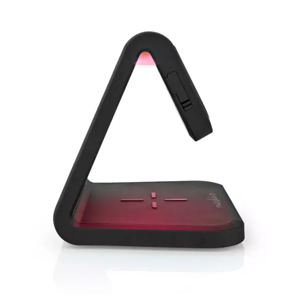 Ceas cu alarma Nedis incarcator wireless Qi lumina multicolora negru - imagine 7