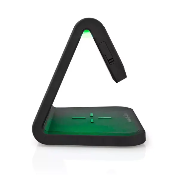 Ceas cu alarma Nedis incarcator wireless Qi lumina multicolora negru - imagine 8