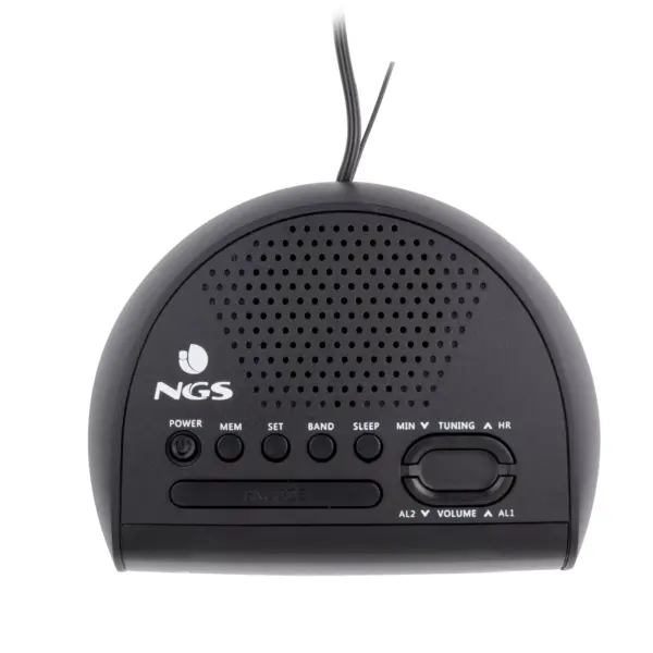 Ceas de masa cu alarma SUNRISE HIT negru NGS - imagine 2