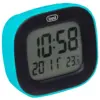 Ceas desteptator cu LCD SLD 3875 cu termometru si calendar turcoaz Trevi - imagine 2
