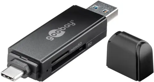 Cititor card reader USB 3.0 si USB TYPE C pentru SDXC SDHC MicroSD si SD Goobay 58261
