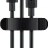 Cleme pentru gestionarea cablurilor 3 sloturi Goobay set 3buc negru - imagine 2