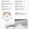 Cleme pentru gestionarea cablurilor cu 2 sloturi Goobay set 6buc alb - imagine 10