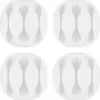 Cleme pentru gestionarea cablurilor cu 3 sloturi Goobay set 4buc alb - imagine 2