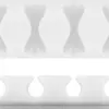 Cleme pentru gestionarea cablurilor cu 4 sloturi Goobay set 2buc alb - imagine 9