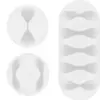 Cleme pentru gestionarea cablurilor Goobay set 5buc alb - imagine 2