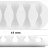 Cleme pentru gestionarea cablurilor Goobay set 5buc alb - imagine 11