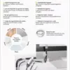 Cleme pentru gestionarea cablurilor Goobay set 5buc alb - imagine 3