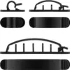 Cleme pentru gestionarea cablurilor Goobay set 6buc negru - imagine 14