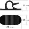 Cleme pentru gestionarea cablurilor Goobay set 6buc negru - imagine 16