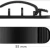 Cleme pentru gestionarea cablurilor Goobay set 6buc negru - imagine 9