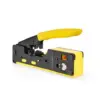 Cleste de sertizare Nedis pass through CAT5 CAT5e CAT6 CAT6a CAT7 RJ12 RJ45 galben CCGG89510BK - imagine 2
