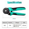 Cleste sertizat profil patrat 156mm Pro`sKit CP-460G - imagine 4